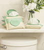 Pack of Nice Bum flushable wipes, plant-based and biodegradable, styled in bathroom scene