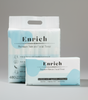 Enrich facial tissues pack, zero dust, buttery soft 3-ply for allergy-sensitive users