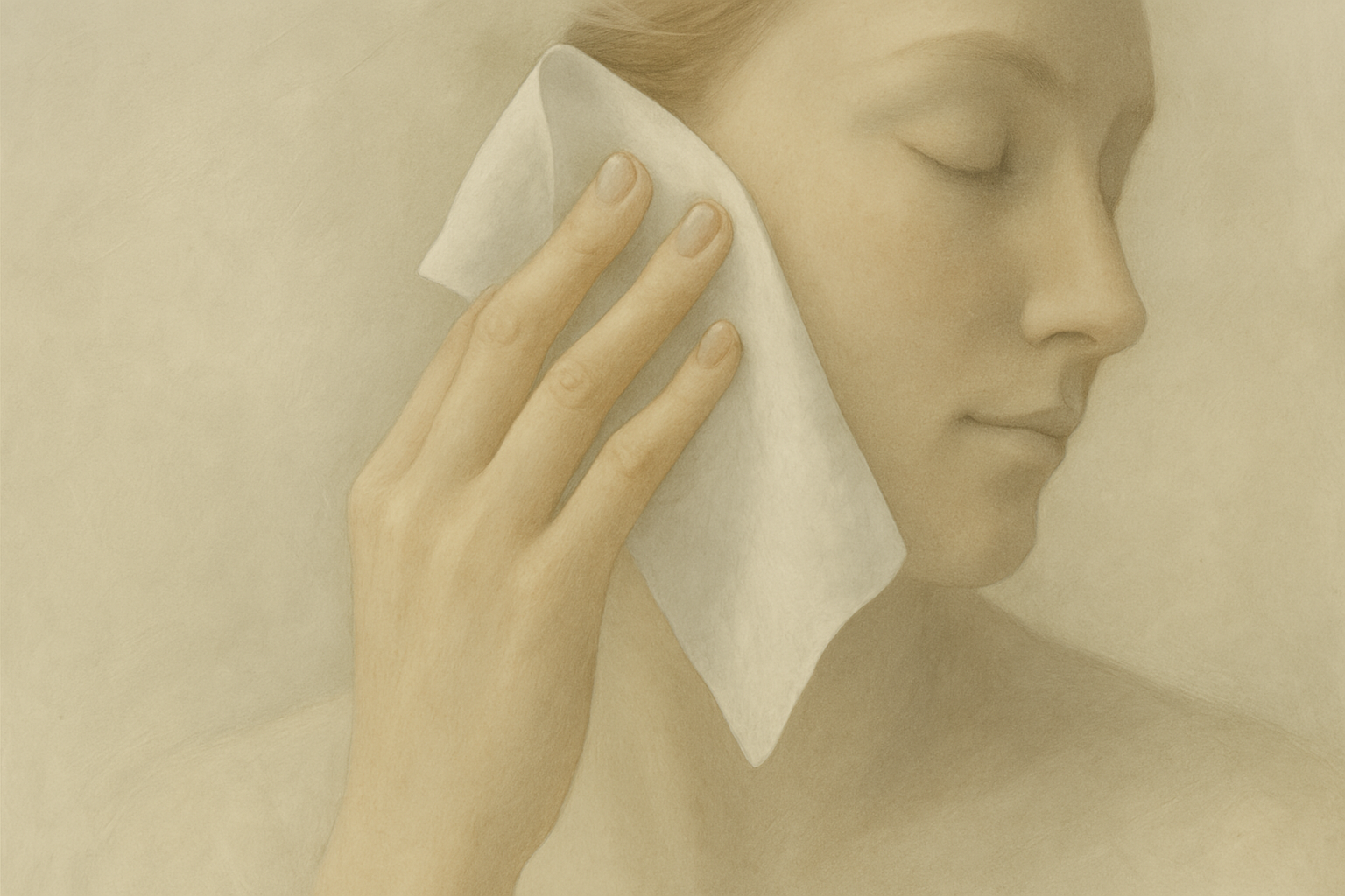 Enrich facial tissue artwork demonstrating softness and comfort for delicate skin